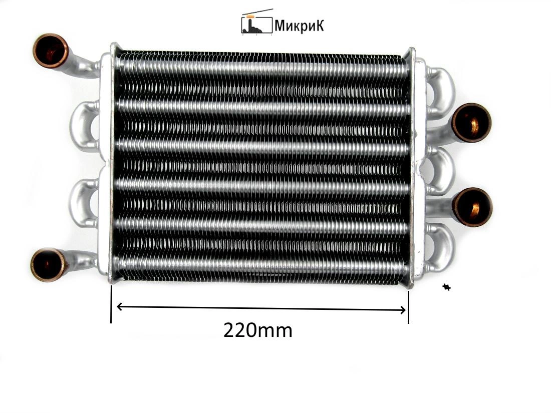 Теплообменник для IMMERGAS Star 1.024398 / ARISTON Egis, As 65106300 / BIASI Binova BI1592100 / UNICAL Idea 95263474 / RODA Vortech