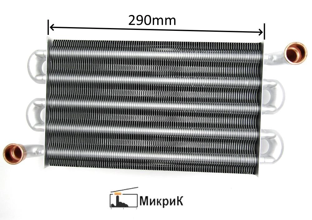 Теплообменник основной для MIZUDO M28-32T(H), M36 - 40T(H) (AB.08.01.0018, AB.08.01.0019)